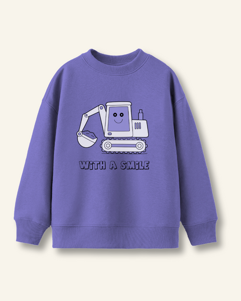WITH A SMILE! SWEATSHIRT FOR KIDS