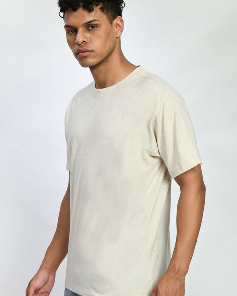 White Color Oversized T-Shirt For Men's