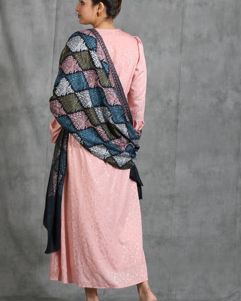 Handwoven Pashmina Wool Aari Work Stole