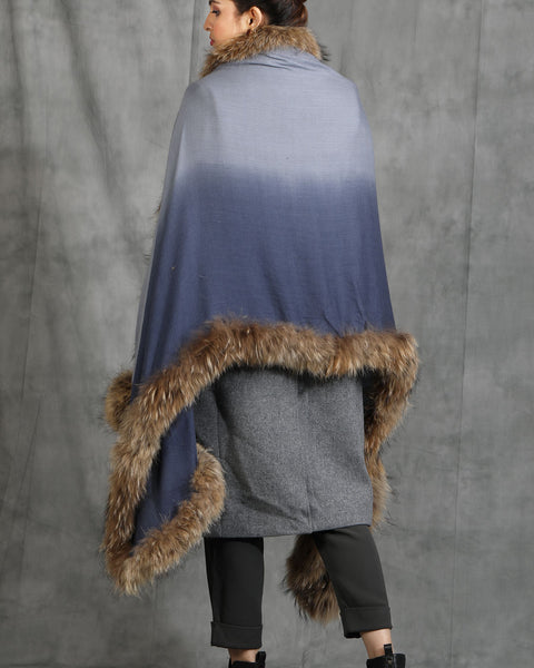 Handwoven Cashmere Fine Wool High-Quality Fur Stole For Female