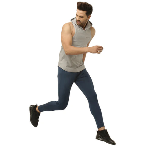 Men's Gym Wear Ankle Fit Track Pants - Airforce Color