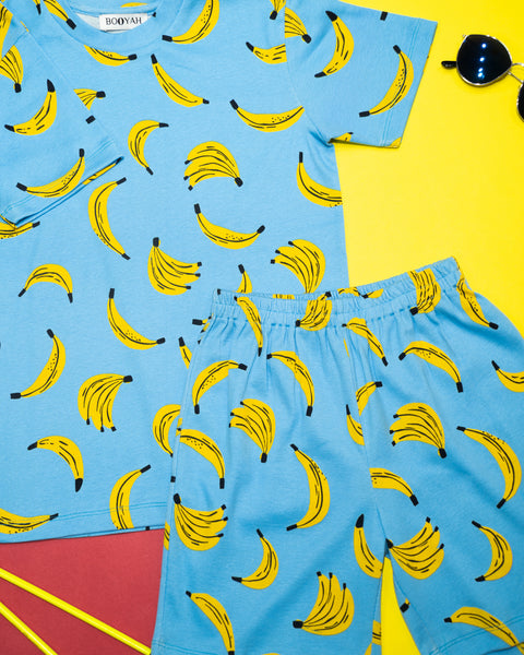 Banana Printed Boys T-shirt & Shorts Set