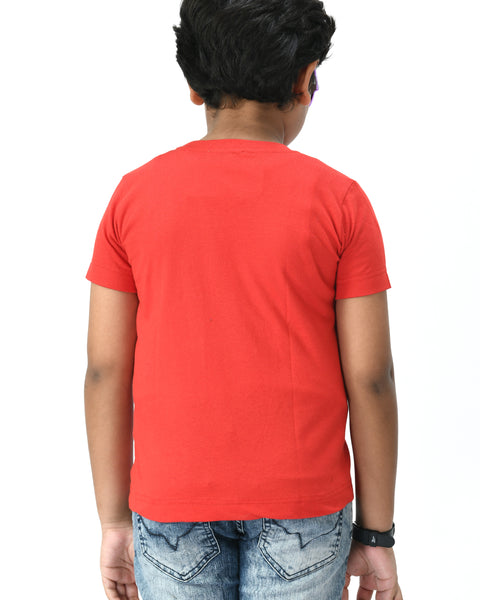 Red Booyah Chest Print T-shirt