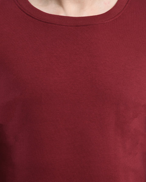 Maroon Basic Sweatshirt