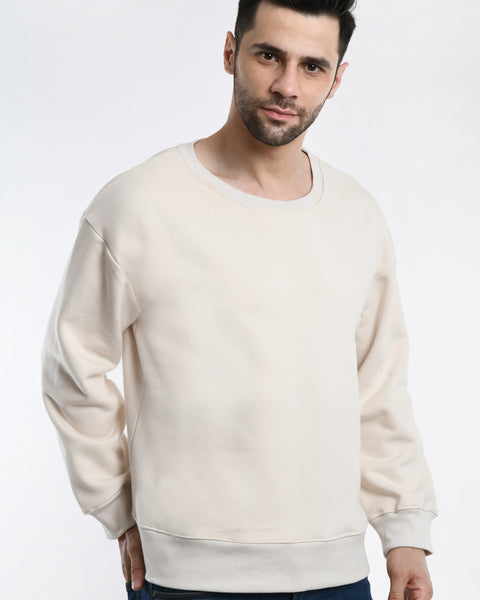 Off White Basic Sweatshirt